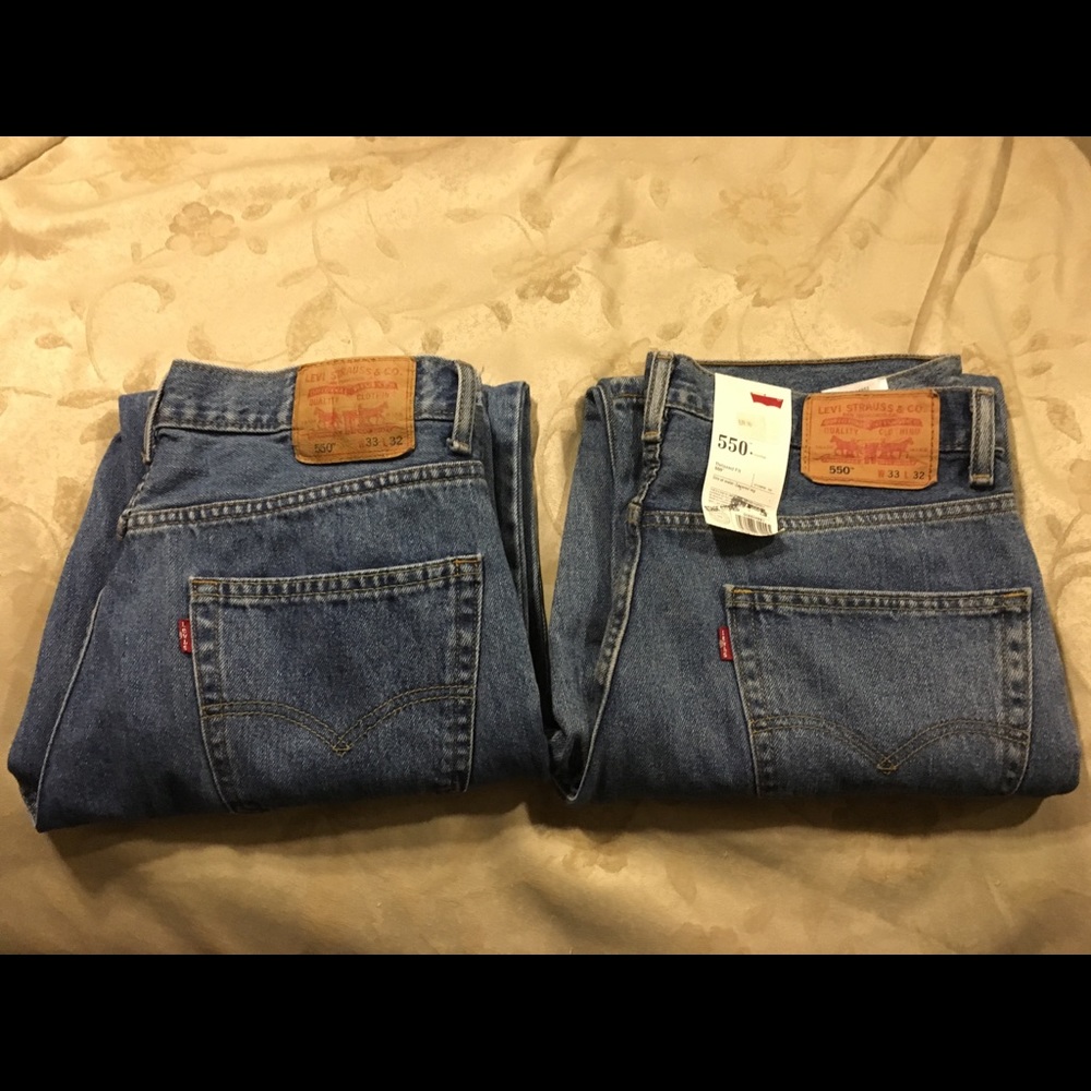 Two pair of Levi 550 Jeans W33  L32